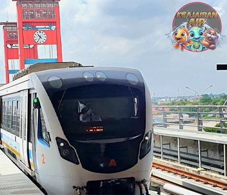 LRT Sumsel Beroperasi Hingga 00.16 WIB di CFN Atmo